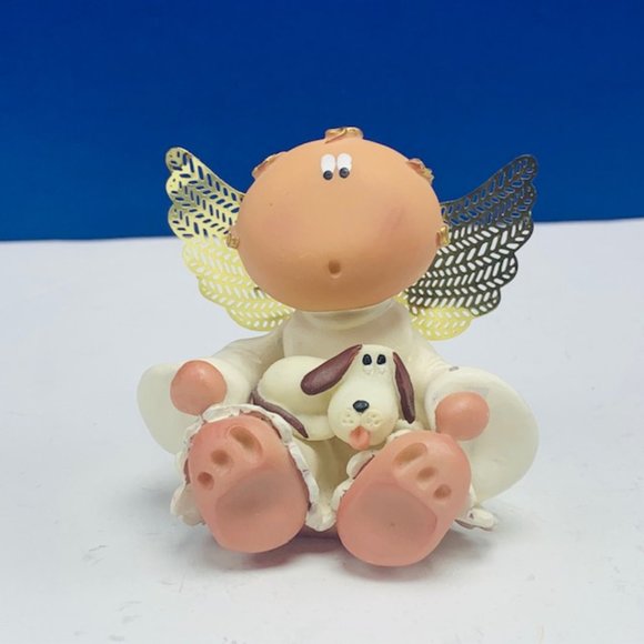 Kirks Kritters angel figurine puppy dog decor gift - Picture 6 of 6
